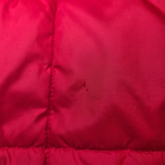 Columbia Youth Large 14/16 Red Navy Quilted Winter Coat w/ Hood - Picture 8 of 12